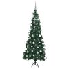 vidaXL &Aacute;rbol de Navidad Artificial de Esquina Verde 180 cm PVC y Metal
