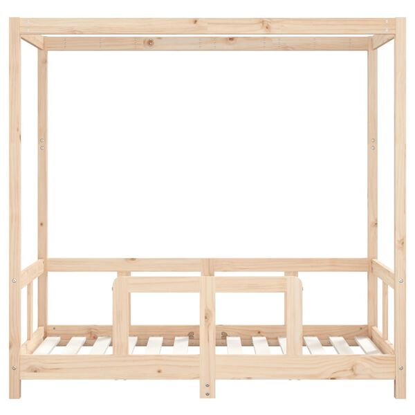 vidaXL Estructura de cama para niños madera maciza de pino 70x140 cm
