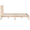 vidaXL Estructura de cama sin colch&oacute;n madera de pino maciza 120x200 cm