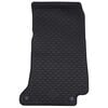 vidaXL Alfombrilla de Coche 4 pcs Negro Goma