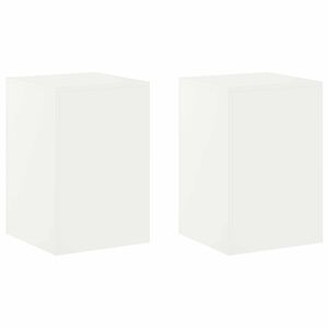 vidaXL Soporte de plantas 2 pcs Blanco 40 x 40 x 60 cm Acero