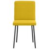 vidaXL Sillas de comedor 4 unidades terciopelo amarillo