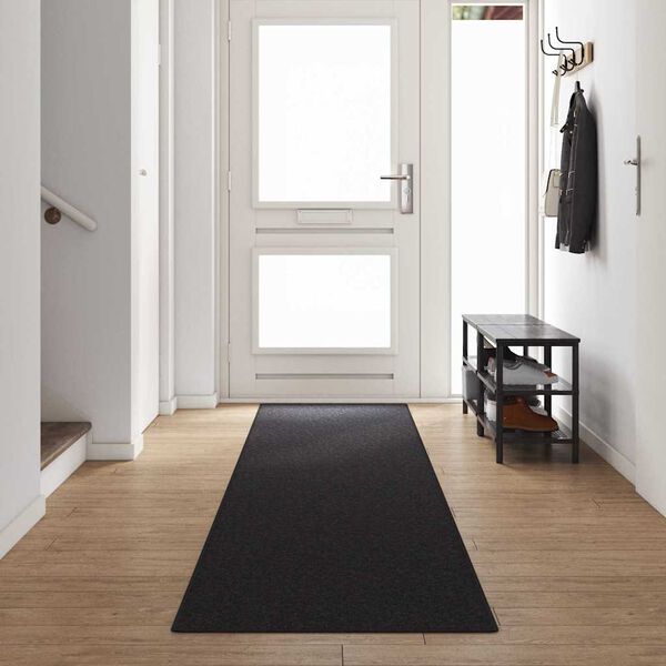 vidaXL Runner de Alfombra Antracita 80 x 500 cm 100% Polipropileno