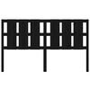 vidaXL Cabecero de cama madera maciza de pino negro 185,5x4x100 cm