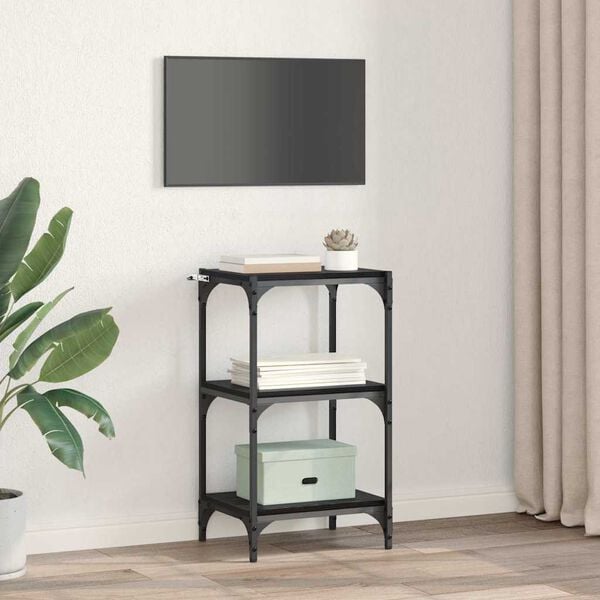 vidaXL Estantería para libros Roble negro 40 x 33 x 70,5 cm