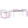 vidaXL Conjunto de Comedor de Jard&iacute;n 7 pcs Marr&oacute;n
