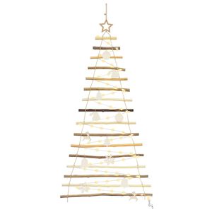 vidaXL &Aacute;rbol de Navidad Natural 120 cm madera maciza de fresno