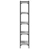 vidaXL Librer&iacute;a 5 estantes madera ingenier&iacute;a gris Sonoma 60x30x154 cm
