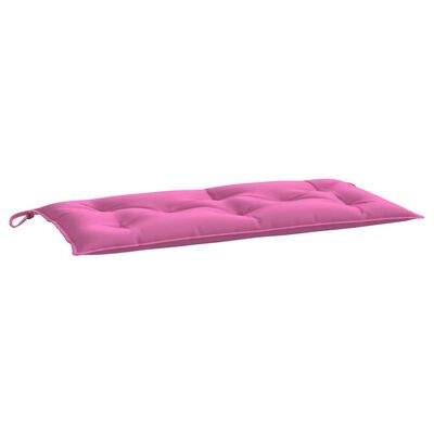 vidaXL Cojín de banco de jardín tela Oxford rosa 100x50x7 cm