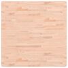 vidaXL Tablero de mesa cuadrado de madera maciza de haya 90x90x2,5 cm