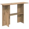 vidaXL Mesa Consola Roble artisan 100 x 30 x 75 cm