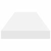 vidaXL Estante flotante de pared 2 uds MDF blanco brillo 80x23,5x3,8cm