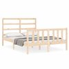 vidaXL Estructura de cama sin colch&oacute;n madera de pino maciza 120x200 cm