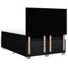 vidaXL Cama box spring con colch&oacute;n tela negro 140x190 cm