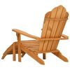 vidaXL Silla de jard&iacute;n Adirondack con reposapi&eacute;s madera maciza teca