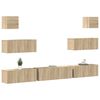 vidaXL Set de muebles para TV 7 pzas madera contrachapada roble Sonoma