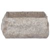 vidaXL Lavabo gris m&aacute;rmol 30x30x13 cm