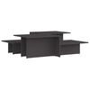 vidaXL Mesa de centro 2 pzas madera contrachapada gris 111,5x50x33cm