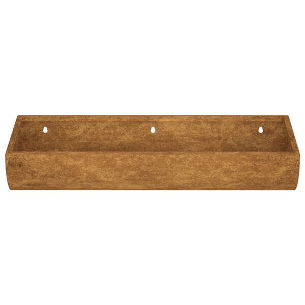 vidaXL Jardinera de pared acero corten 50x16x10 cm