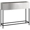 vidaXL Jardinera Elevada Plateado 100 x 26 x 82 cm Acero inoxidable