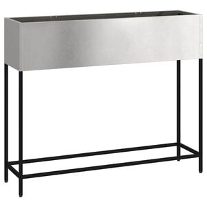 vidaXL Jardinera Elevada Plateado 100 x 26 x 82 cm Acero inoxidable