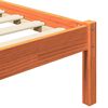 vidaXL Estructura de cama Marr&oacute;n cera 205,5 x 185,5 x 100 cm