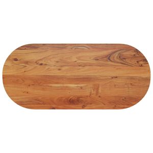 vidaXL Tablero de mesa ovalado madera maciza de acacia 90x40x3,8 cm