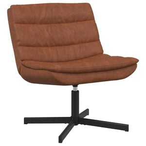 vidaXL Silla giratoria Marr&oacute;n 63 x 75 x 76 cm PU antiguo