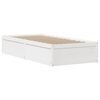 vidaXL Estructura de cama con cabecero madera pino blanco 75x190 cm