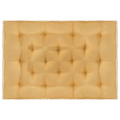 vidaXL Cojín para sofá de palets amarillo 120x80x10 cm