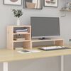 vidaXL Soporte para monitor madera maciza de pino 81x20x30 cm