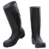 vidaXL Botas de agua negro número 42 PVC