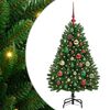 vidaXL &Aacute;rbol de Navidad artificial 120 cm 150 LED Blanco C&aacute;lido Verde
