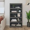 vidaXL Estanter&iacute;a madera maciza de pino gris 80x35x154 cm