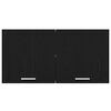 vidaXL Mueble colgante con almacenamiento Roble Negro 80 x 31 x 40 cm