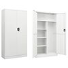 vidaXL Armario de taquilla de acero blanco 90x40x180 cm