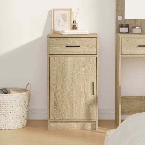 vidaXL Vitrina Roble Sonoma 40 x 40.5 x 75 cm Madera contrachapada