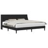 vidaXL Estructura de cama con cabecera Negro 200 x 200 cm Terciopelo