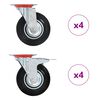 vidaXL Ruedas giratorias 8 unidades 125 mm
