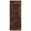 vidaXL Aparador de madera contrachapada roble ahumado 34,5x34x180 cm