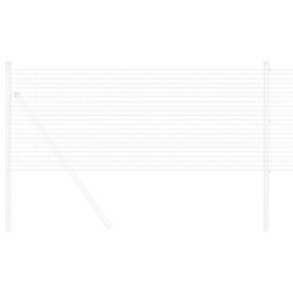 vidaXL Cerca de Alambre Soldado Plateado 0.8 x 100 m