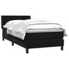 vidaXL Cama box spring con colch&oacute;n cuero sint&eacute;tico negro 80x210 cm
