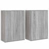 vidaXL Aparadores 2 uds madera de ingeniería gris Sonoma 60x31x84 cm