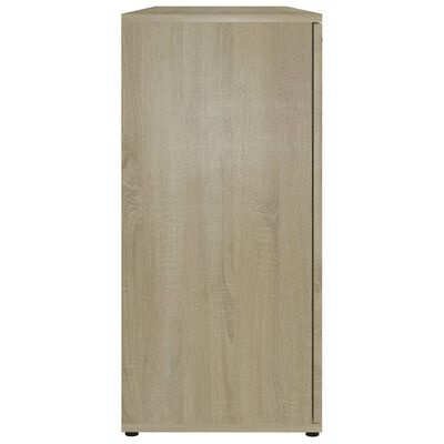 vidaXL Aparador madera contrachapada color roble Sonoma 120x35x75 cm