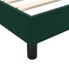 vidaXL Cama box spring con colch&oacute;n y LED terciopelo verde oscuro 90x210 cm
