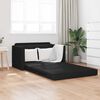 vidaXL Sofá cama Negro 124 x 71 x 78 cm Terciopelo