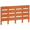 vidaXL Cabecero de cama madera maciza de pino marr&oacute;n cera 150 cm