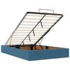 vidaXL Estructura de cama otomana colchones terciopelo azul oscuro