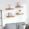 vidaXL Estante de pared 4 pcs Marr&oacute;n 40 x 23,5 x 4 cm
