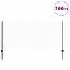 vidaXL Valla con Poste Gris 1 x 100 m Acero y PVC